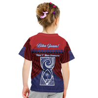 Guam Liberation Day Kid T Shirt Biba Guahan Chamorro 80th Anniversary - Blue LT14 - Polynesian Pride