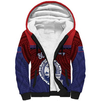 Guam Liberation Day Sherpa Hoodie Biba Guahan Chamorro 80th Anniversary - Blue LT14 Unisex Blue - Polynesian Pride