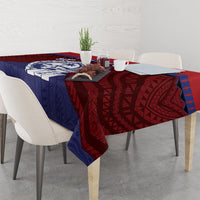Guam Liberation Day Tablecloth Biba Guahan Chamorro 80th Anniversary - Blue
