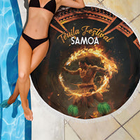 Samoa Teuila 2024 Festival Beach Blanket Samoan Siva Afi With Red Gingers