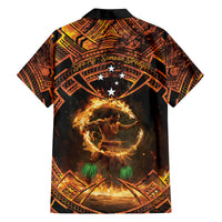 Samoa Teuila 2024 Festival Family Matching Off Shoulder Short Dress and Hawaiian Shirt Samoan Siva Afi With Red Gingers