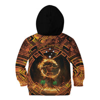 Samoa Teuila 2024 Festival Kid Hoodie Samoan Siva Afi With Red Gingers LT14 - Polynesian Pride