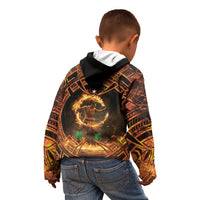 Samoa Teuila 2024 Festival Kid Hoodie Samoan Siva Afi With Red Gingers LT14 - Polynesian Pride