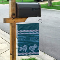 Dark Cyan Samoa Siapo Teuila Flowers Garden Flag