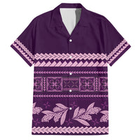 Purple Samoa Siapo Teuila Flowers Hawaiian Shirt LT14 Purple - Polynesian Pride