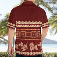 Red Samoa Siapo Teuila Flowers Hawaiian Shirt LT14 - Polynesian Pride