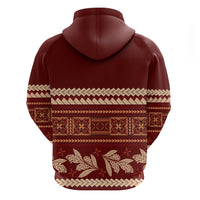 Red Samoa Siapo Teuila Flowers Hoodie