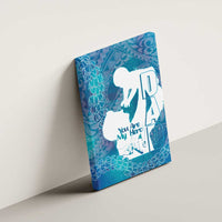 Turquoise Polynesia Father's Day Canvas Wall Art Dad You Are My Hero