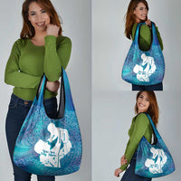 Turquoise Polynesia Father's Day Grocery Bag Dad You Are My Hero