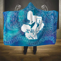 Turquoise Polynesia Father's Day Hooded Blanket Dad You Are My Hero LT14 - Polynesian Pride