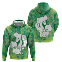 Green Polynesia Father's Day Hoodie Dad You Are My Hero