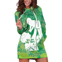 Green Polynesia Father's Day Hoodie Dress Dad You Are My Hero