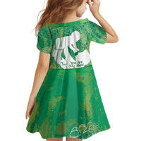 Green Polynesia Father's Day Kid Short Sleeve Dress Dad You Are My Hero LT14 - Polynesian Pride