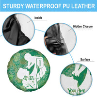 Green Polynesia Father's Day Spare Tire Cover Dad You Are My Hero