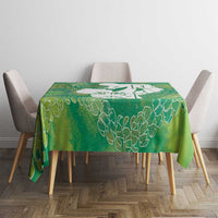 Green Polynesia Father's Day Tablecloth Dad You Are My Hero