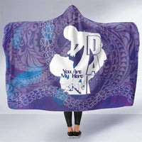 Purple Polynesia Father's Day Hooded Blanket Dad You Are My Hero LT14 One Size Purple - Polynesian Pride