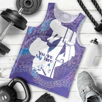 Purple Polynesia Father's Day Men Tank Top Dad You Are My Hero LT14 - Polynesian Pride