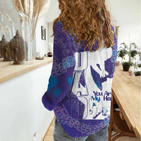 Purple Polynesia Father's Day Women Casual Shirt Dad You Are My Hero LT14 - Polynesian Pride