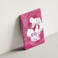 Pink Polynesia Father's Day Canvas Wall Art Dad You Are My Hero