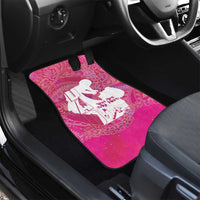 Pink Polynesia Father's Day Car Mats Dad You Are My Hero