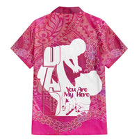 Pink Polynesia Father's Day Family Matching Mermaid Dress and Hawaiian Shirt Dad You Are My Hero