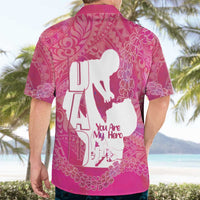 Pink Polynesia Father's Day Hawaiian Shirt Dad You Are My Hero
