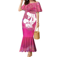 Pink Polynesia Father's Day Mermaid Dress Dad You Are My Hero