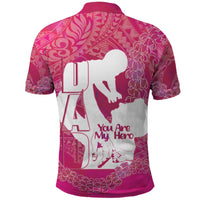 Pink Polynesia Father's Day Polo Shirt Dad You Are My Hero LT14 - Polynesian Pride