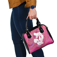 Pink Polynesia Father's Day Shoulder Handbag Dad You Are My Hero