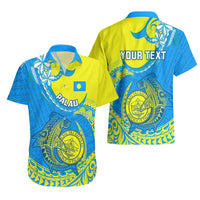 Personalised Palau Independence Day Hawaiian Shirt Happy 29th Anniversary Polynesian Hammerhead Shark LT14 - Polynesian Pride