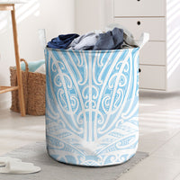 Blue New Zealand Puhoro Maori Tattoo Laundry Basket LT14 Blue - Polynesian Pride