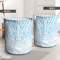 Blue New Zealand Puhoro Maori Tattoo Laundry Basket LT14 - Polynesian Pride