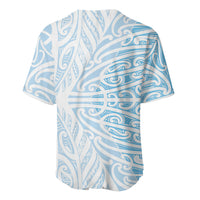 Blue New Zealand Puhoro Maori Tattoo Baseball Jersey LT14 - Polynesian Pride