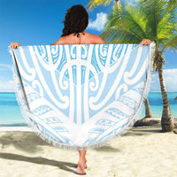 Blue New Zealand Puhoro Maori Tattoo Beach Blanket LT14 - Polynesian Pride