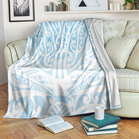 Blue New Zealand Puhoro Maori Tattoo Blanket LT14 Blue - Polynesian Pride