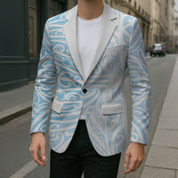 Blue New Zealand Puhoro Maori Tattoo Blazer LT14 - Polynesian Pride