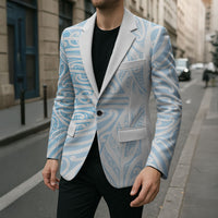 Blue New Zealand Puhoro Maori Tattoo Blazer LT14 - Polynesian Pride