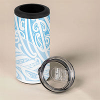 Blue New Zealand Puhoro Maori Tattoo 4 in 1 Can Cooler Tumbler LT14 - Polynesian Pride