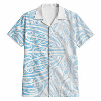 Blue New Zealand Puhoro Maori Tattoo Hawaiian Shirt LT14 Blue - Polynesian Pride