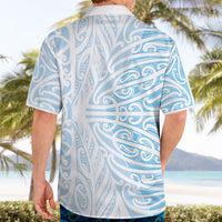 Blue New Zealand Puhoro Maori Tattoo Hawaiian Shirt LT14 - Polynesian Pride