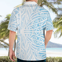 Blue New Zealand Puhoro Maori Tattoo Hawaiian Shirt LT14 - Polynesian Pride