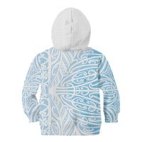 Blue New Zealand Puhoro Maori Tattoo Kid Hoodie LT14 - Polynesian Pride