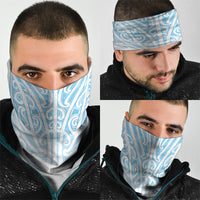 Blue New Zealand Puhoro Maori Tattoo Neck Gaiter LT14 - Polynesian Pride