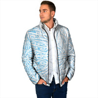 Blue New Zealand Puhoro Maori Tattoo Padded Jacket LT14 - Polynesian Pride