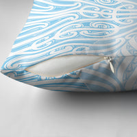 Blue New Zealand Puhoro Maori Tattoo Pillow Cover LT14 - Polynesian Pride