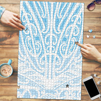 Blue New Zealand Puhoro Maori Tattoo Puzzle LT14 Blue - Polynesian Pride