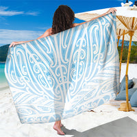 Blue New Zealand Puhoro Maori Tattoo Sarong LT14 One Size 44 x 66 inches Blue - Polynesian Pride