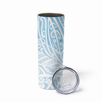 Blue New Zealand Puhoro Maori Tattoo Skinny Tumbler LT14 - Polynesian Pride