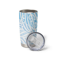 Blue New Zealand Puhoro Maori Tattoo Tumbler Cup LT14 - Polynesian Pride
