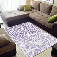 Purple New Zealand Puhoro Maori Tattoo Area Rug LT14 - Polynesian Pride